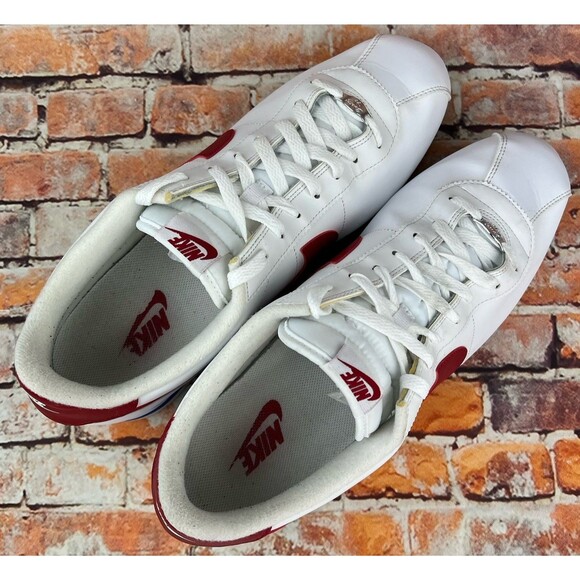 Nike Cortez OG Forrest Gump Mens Size 14 White Leather Sneakers Shoes 819719-103 - Picture 7 of 11